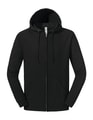 Heren Hooded Sweater JERZEES Full Zip Zwart